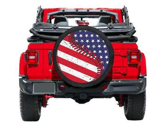 Baseball Spare Tire Cover
