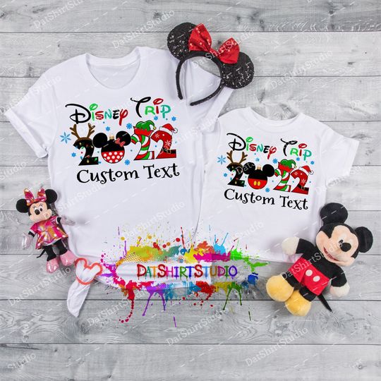 Disney Christmas Trip, Matching  Custom Christmas Disney Shirts