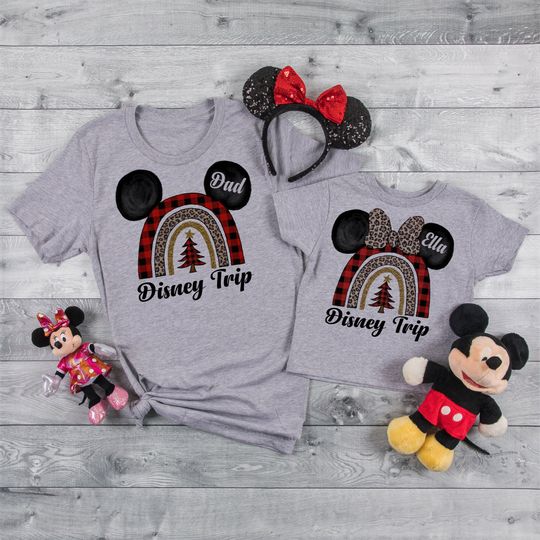 Christmas Minnie and Mickey Christmas at Disney, Disney Xmas Shirts