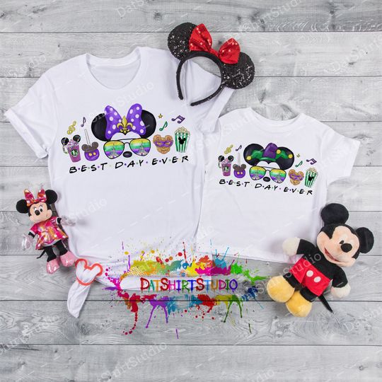 Disney Mardi Gras Shirt, Disney Trip Matching Tees, Best Day Ever