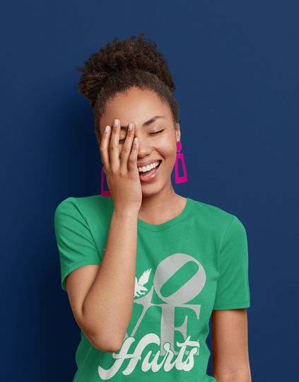 Philadelphia Love Hurts T-Shirt | Hurts Jersey Tee | Love Statue Eagles Fan