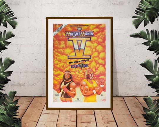 Hulk Hogan vs Macho Man Vertical Poster