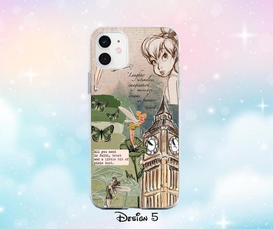 Tinker Bell Peter Pan iPhone 14 15 16 Pro Max Case iPhone 13 12 Mini x Case