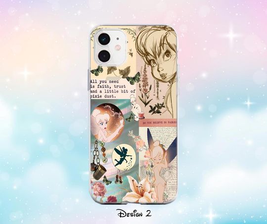 Tinker Bell Peter Pan iPhone 14 15 16 Pro Max Case iPhone 13 12 Mini x Case