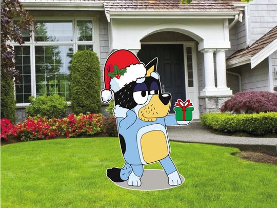 BlueyDad Dad Christmas Yard Sign