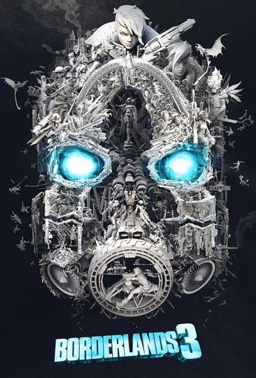 Borderlands Major Mask Print, Borderlands 3 Wall Art