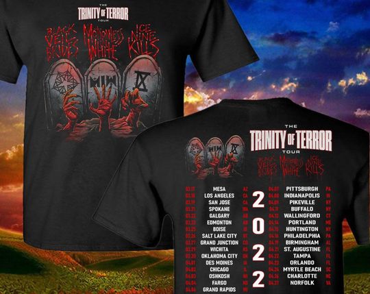 The Trinity of Terror Shirt Music T Shirt World Tour 2022