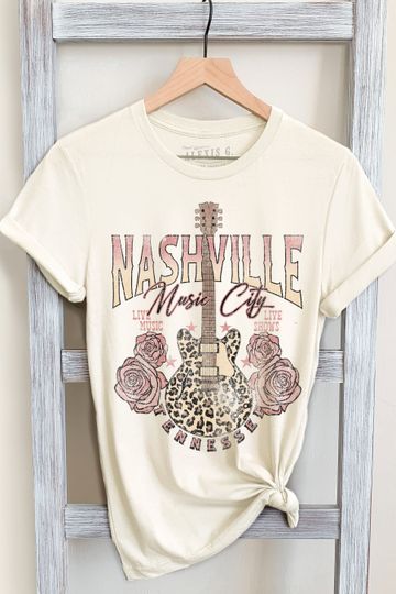 Nashville Music City Graphic Tee Shirt