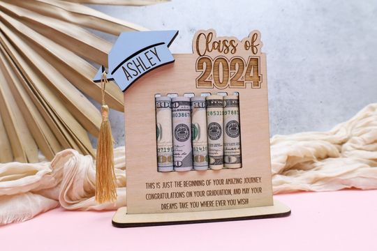 Personalized Grad Money Gift Holder