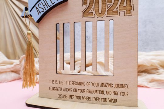 Personalized Grad Money Gift Holder