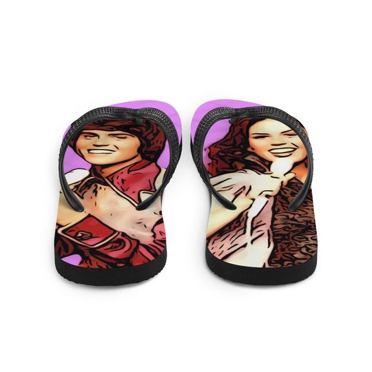 Donny and Marie flip flops