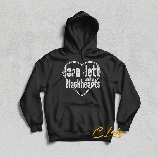 Joan Jett & the Blackhearts Hoodie, American Punk Rock Hard Rock Music Band Hoodie