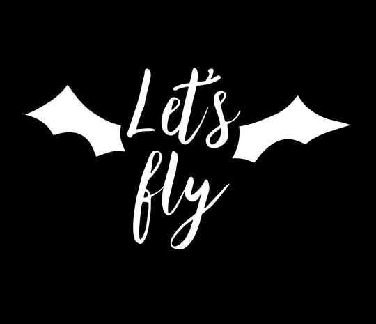 Double-Sided Lets Fly Bat Wing Shirt, Free Shipping and Fast Delivery