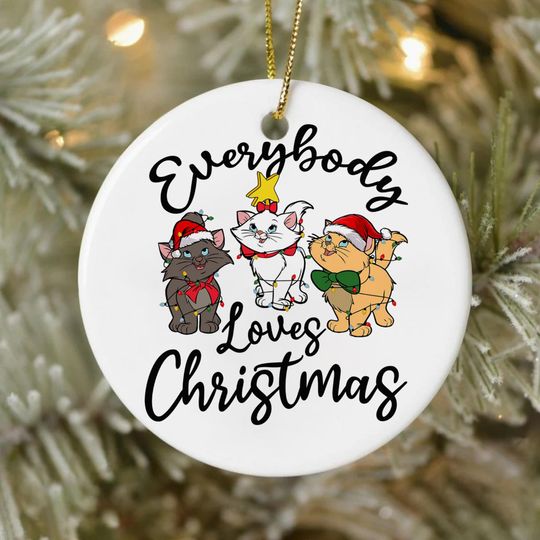 The Aristocats Christmas Ornament, Duchess Ornament, Thomas Omalley Ornament, Marie Ornament, Christmas Ornament Gifts