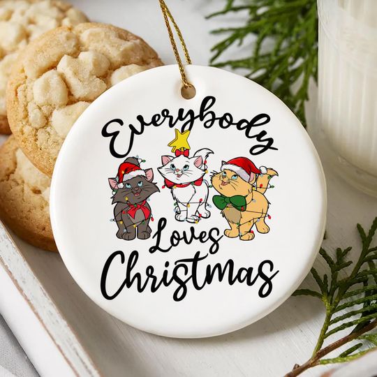 The Aristocats Christmas Ornament, Duchess Ornament, Thomas Omalley Ornament, Marie Ornament, Christmas Ornament Gifts