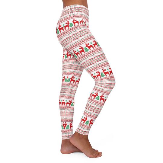 Christmas Leggings, Assorted Holiday And Winter Patterns, Yoga Workout Leggings, Holiday Gift Idea, Women's Ultra Soft Festive Leggi