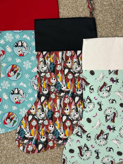 The Nightmare Before Christmas, Christmas Stocking, Christmas Decor, Holiday, Washable