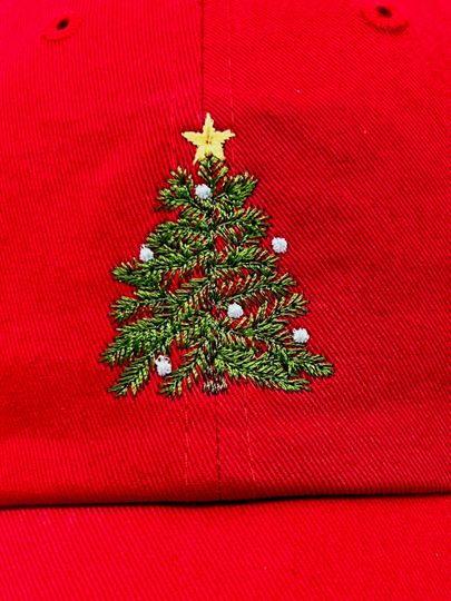 Christmas Tree Embroidery Hats, Adult and Children Embroidery Baseball caps,Mom&Dad baseball hats,Game Day Cap,Baseball Atletic cap