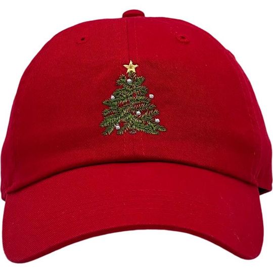 Christmas Tree Embroidery Hats, Adult and Children Embroidery Baseball caps,Mom&Dad baseball hats,Game Day Cap,Baseball Atletic cap