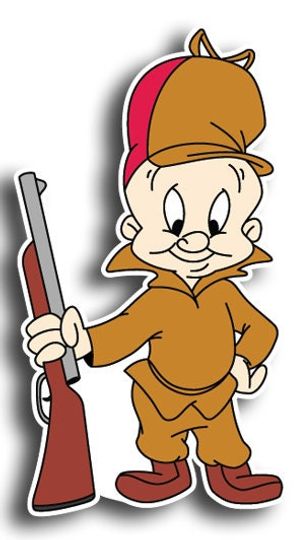 Elmer Fudd Logo Vinyl Decal / Sticker 10 Sizes!!!