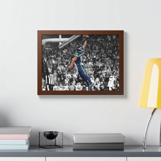 Seattle Seahawks Jaxon Smith-Njigba Dunk Poster Unframed