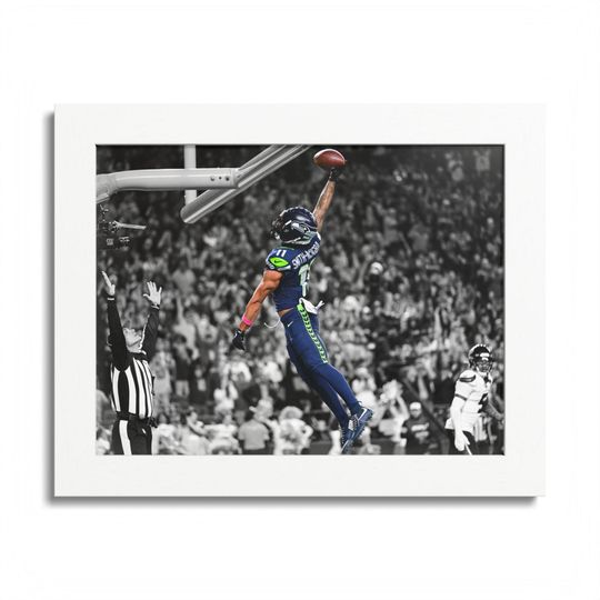 Seattle Seahawks Jaxon Smith-Njigba Dunk Poster Unframed