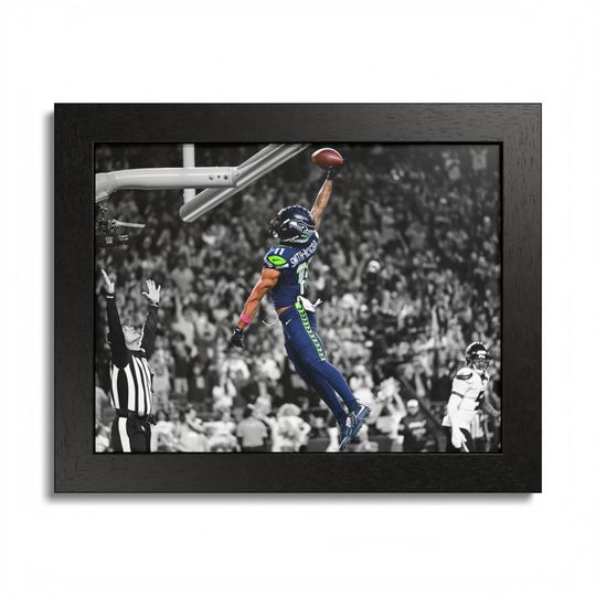 Seattle Seahawks Jaxon Smith-Njigba Dunk Poster Unframed
