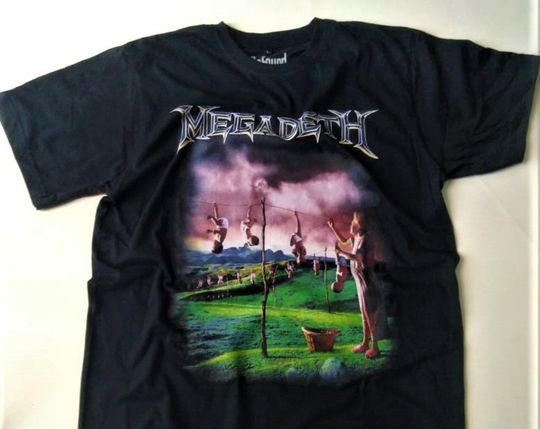 Megadeth T-Shirt, Vintage Rock Merch Band Metal Music Shirt
