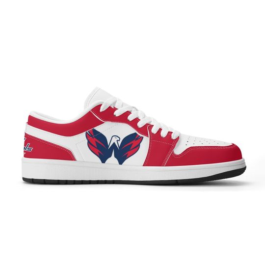 Washington Capitals Low Top Sneakers, NHL Fan Shoes, Gift for Hockey Lovers