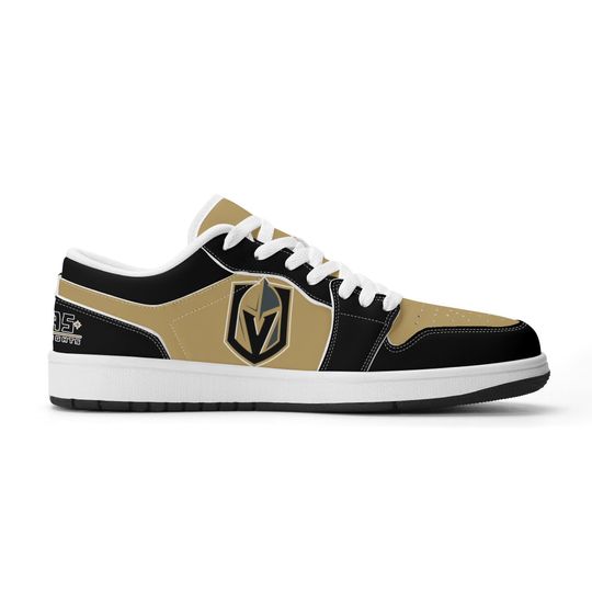 Vegas Golden Knights Low Top Sneakers, NHL Fan Shoes, Gift for Hockey Lovers
