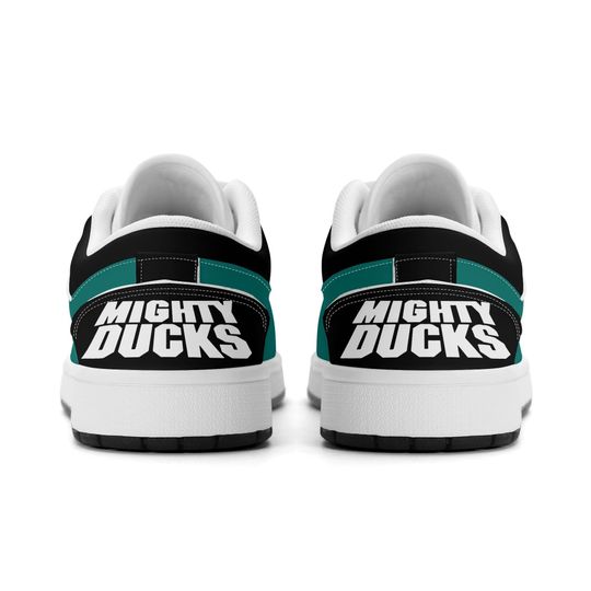 Mighty Ducks Low Top Sneakers, NHL Fan Shoes, Gift for Hockey Lovers