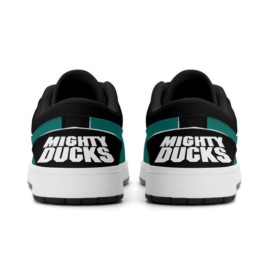 Mighty Ducks Low Top Sneakers, NHL Fan Shoes, Gift for Hockey Lovers