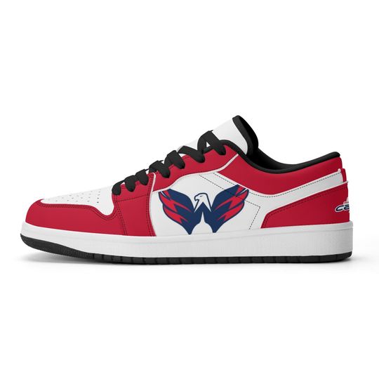 Washington Capitals Low Top Sneakers, NHL Fan Shoes, Gift for Hockey Lovers