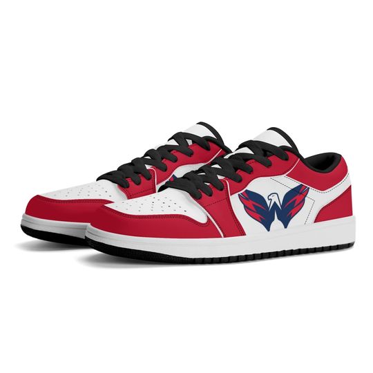 Washington Capitals Low Top Sneakers, NHL Fan Shoes, Gift for Hockey Lovers