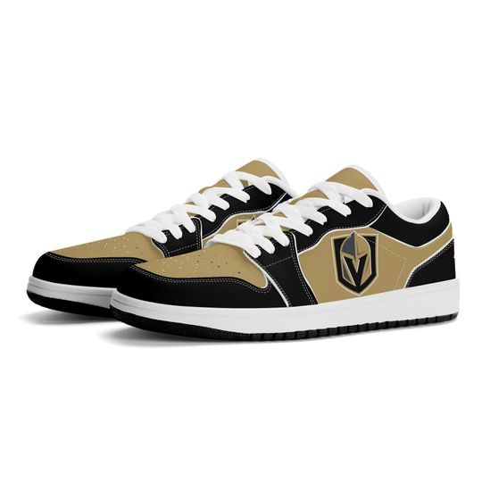 Vegas Golden Knights Low Top Sneakers, NHL Fan Shoes, Gift for Hockey Lovers