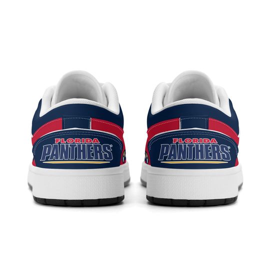 Florida Panthers Low Top Sneakers, NHL Fan Shoes, Gift for Hockey Lovers