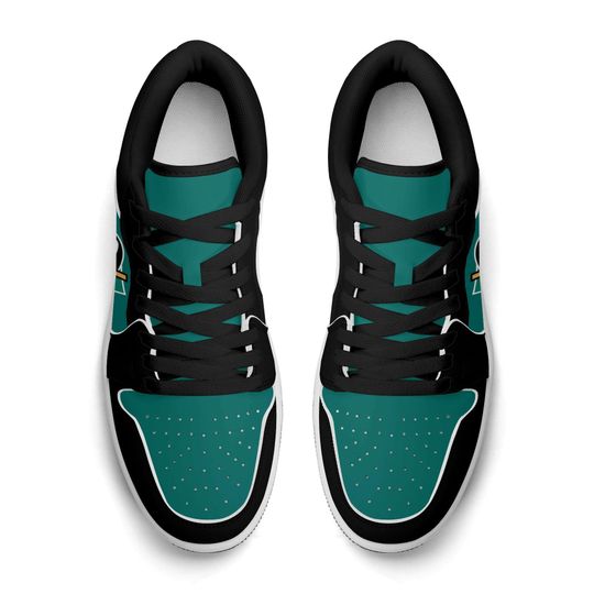 Mighty Ducks Low Top Sneakers, NHL Fan Shoes, Gift for Hockey Lovers