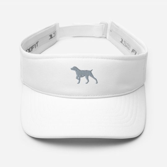 German Pointer Embroidered Sun Visor Hat, Unisex Dog Mom Dad Summer Cap