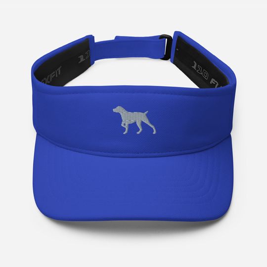 German Pointer Embroidered Sun Visor Hat, Unisex Dog Mom Dad Summer Cap