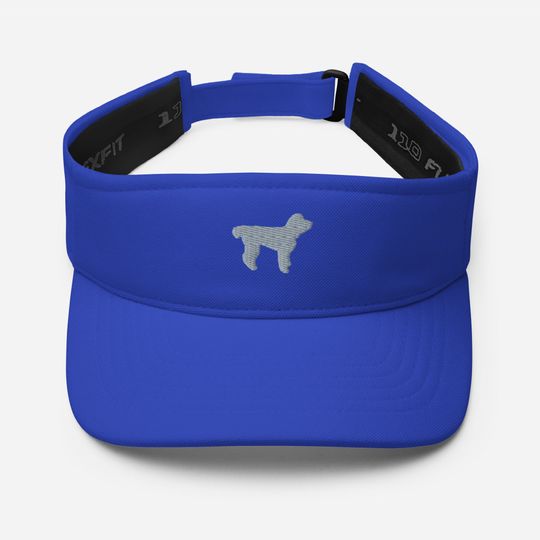 Aussiedoodle Embroidered Sun Visor Hat, Unisex Summer Cap