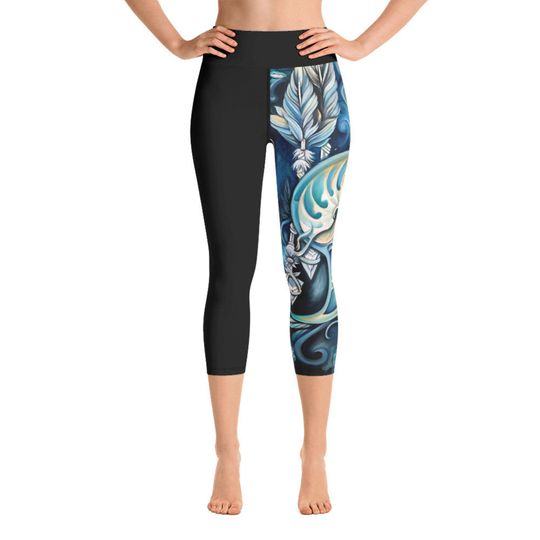 Nautilus Black Yoga Capri Leggings