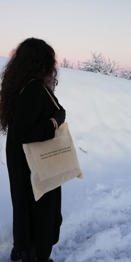 Tote bag inspired by Taylorr Swifts - champagne problems lyrics