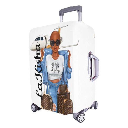 Diva's Catch Flights not Feelings Luggage Cover