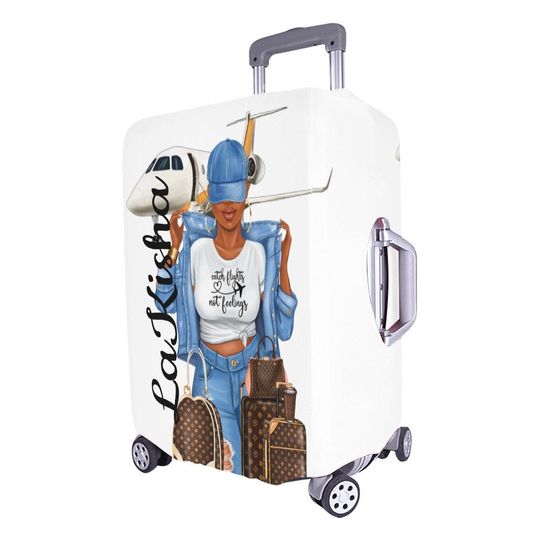 Diva's Catch Flights not Feelings Luggage Cover