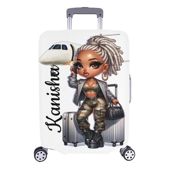 Chibi Flights not Feelings Luggage Cover