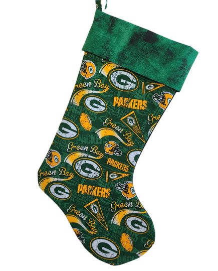 Green Bay Packers Quilted Christmas Stocking