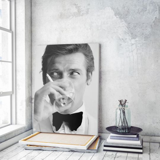 Roger Moore Poster, James Bond Poster