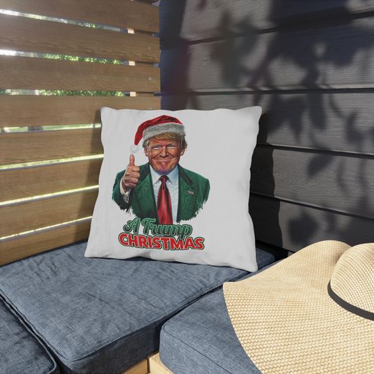 "A Trump Christmas" Throw Pillow | Christmas Pillow | Christmas Decor