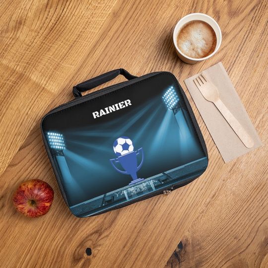 Personalized Soccer Lunch Bag, Back to School Lunch bag