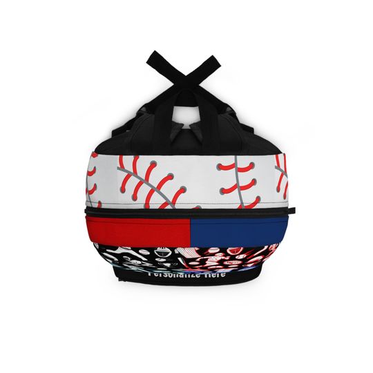 Kids personalized baseball theme 2 Backpack \ back to School backpack